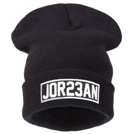 4sold Comme des down Beanie Hat in Black, Jor23an (White)