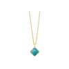 Kendra Scott Mallory Pendant Necklace Gold Variegated Turquoise One Size