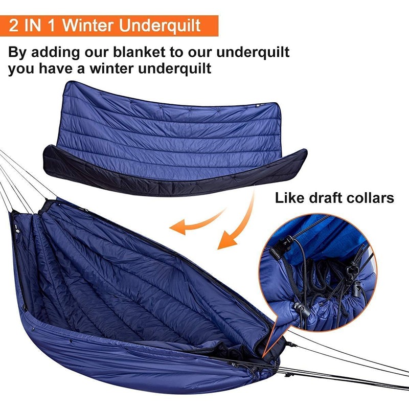 onewind Underquilt Hammock Camping Quilt Winter Insulation Blanket, 35-50 Degrees,