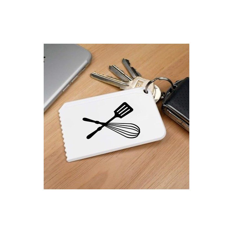 Azeeda 'Whisk and Spatula' Plastic Ice Scraper (IC00042893)