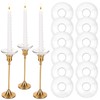 12Pcs Candle Drip Protectors for Candles Stick Candles Holder, Clear