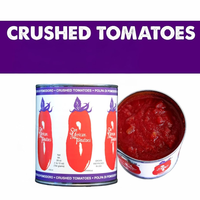 SMT San Merican Tomato, Crushed Tomatoes, 28 oz (Pack of