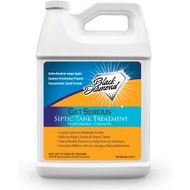 Black Diamond Stoneworks get serious septic tank treatment - liquid enzymes for residential, commercial, industrial, and rv's systems (1 gallon)