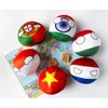 Raclove 6PC Countryballs Plushies - Soft & Educational National Character