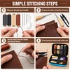 Leather Sewing Kit for Hand Stitching & Repairs – 28-Piece