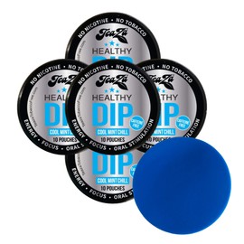 TeaZa Herbal Pouch Cool Mint 5 Cans with DC Crafts Nation Skin Can Cover - Blue