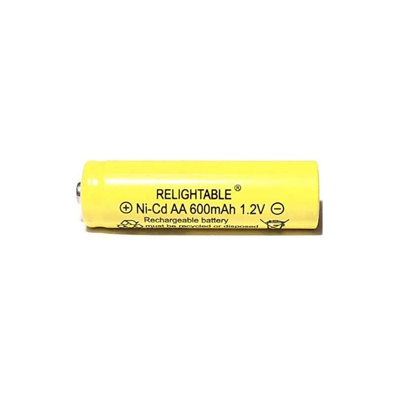 RELIGHTABLE AA Size NiCd AA 600mAh 1.2V Rechargeable Batteries for