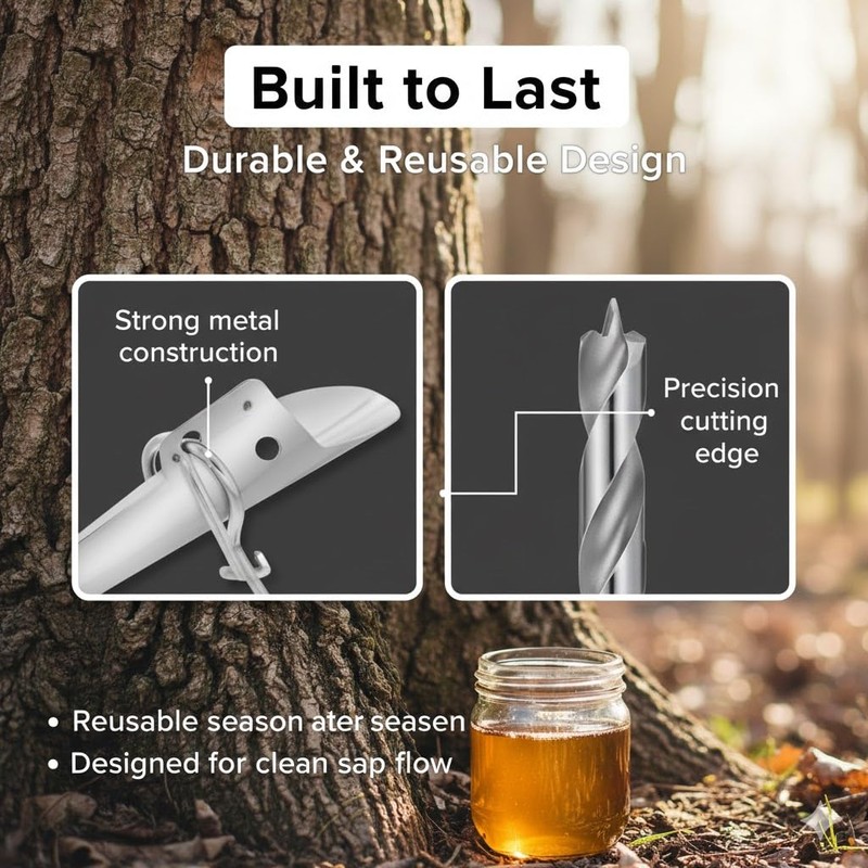 Maple Syrup Tree Tapping Kit - Includes (2) Maple Syrup