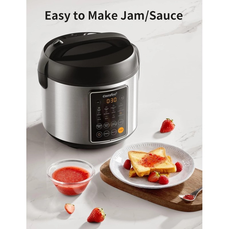 Smart 5.3 QT Rice Cooker with Overheating Protection - Effortless