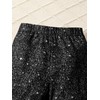 WDIRARA Girl's Glitter Elastic Waist Flare Bell Bottom Party Stretch