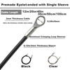 Floyutin 10 Pcs 1/8"(3mm) Wire 40" Vinyl Coated Stainless Steel