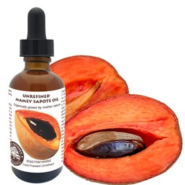 Best Nature's Cosmetics Mamey Sapote Oil Organic - revitalize dry skin and hair with deep moisture and frizz control. For curly, wavy hairs. 2 fl oz / 60ml
