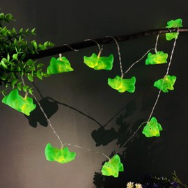 Sezrgiu 5.4 FT Cute Crocodile String Lights,10 LED Crocodile Fairy Light Battery Operated for Home Party Camping Christmas Decoration (Crocodile)