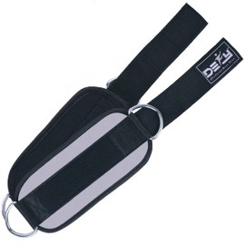 DEFY Fitness Best Ankle Straps Cable Machines Heavy Duty Stainless Steel Double D-Ring Adjustable Premium Comfort Neoprene for Glute, Abs & Legs Workout for Both Men & Women (Gray - Pair)