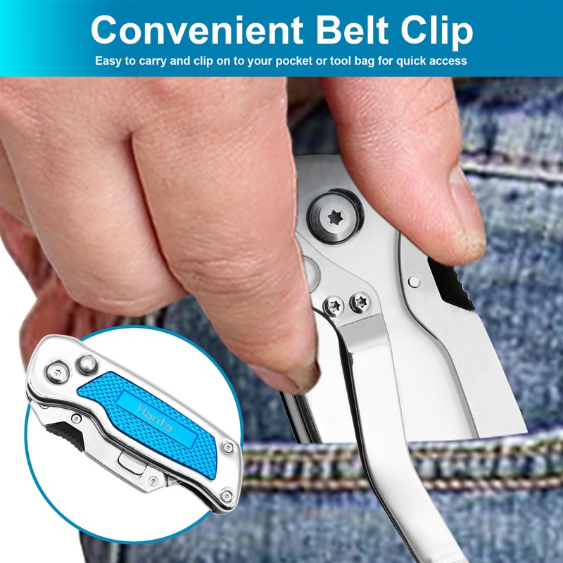 Box Cutter, Utility Knife with Quick Change Blades, Stainless Steel