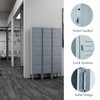 Yizosh Metal Locker with 5 Doors, Tall Steel Storage Lockers
