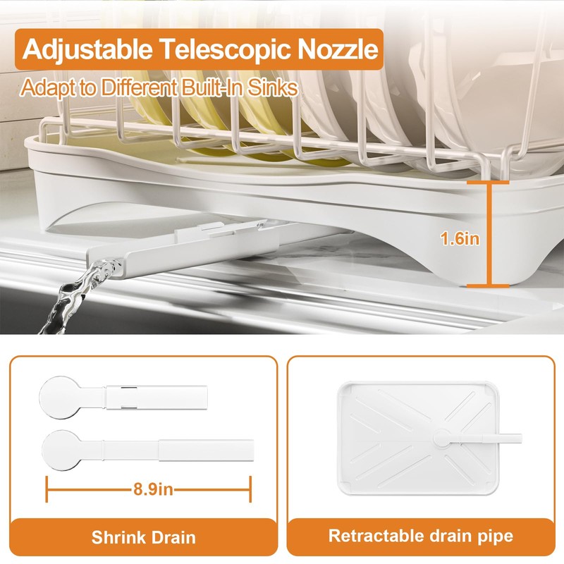 arshray Stainless Steel Dish Drying Rack – 304 Grade Dish