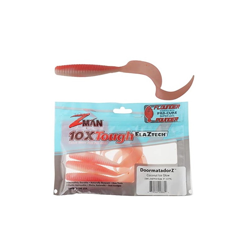 Z-MAN DM5-258PK4 Doormatadorz 5" Coconut Ice 4 Pack, Multi