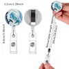 Daisy Marble Puppy 15 Pack Retractable Id Badge Clip Holder