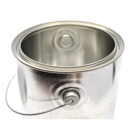 1 Gallon Metal Paint Can with Ears, Bail, and Lid - Made in The USA from Partially Recycled Metal - 100% Recyclable
