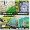 Garden Stakes with Gasket Spiral, 6in Galvanized Steel Turf Nails