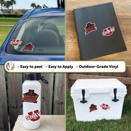 Desert Cactus Shaw University Sticker Bears Vinyl Decal Laptop Water Bottle Car Scrapbook (4 Inch Set V1)