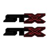 Aftermarket STX Decals Black Red X Stickers for Truck