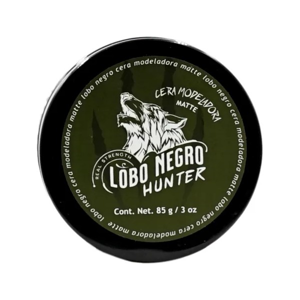 Cera Modeladora Mate Lobo Negro Hunter Cabello, Barba 85g