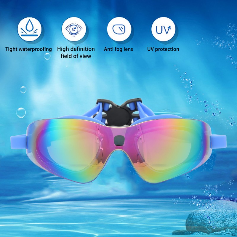 Swimming Goggles Anti Fog No Leaking Silica Gel Swim Glasses
