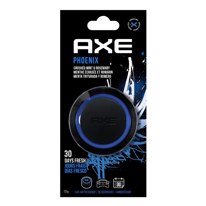 Axe Phoenix, Aromatizante para Auto, 4.4oz, Negro/Azul