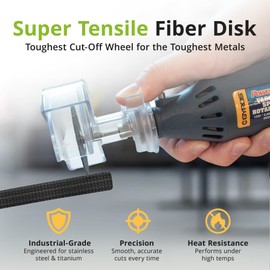 GYROS Cut-Off Wheels for Rotary Tools – 2” Super-Tensile Fiberglass Reinforced, 12-Pack | Designed for Stainless Steel, Titanium, Nickel, Carbon & Chrome Alloys | Made in USA 11-42002/12