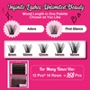 DIY Lash Extension Kit Lash Clusters Kit with 168 Pcs