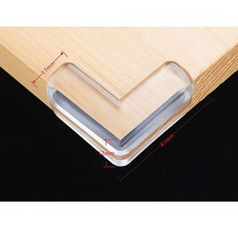 Pack of 20 L-shaped corner protectors, corner protection baby table, baby edge protection, for table and furniture corners, shock protection for babies and children.