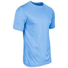 Champro Men's Vision Adult Lightweight Polyester T-Shirt Jersey, Light Blue, 2X-Large