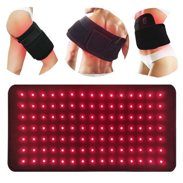 Red Light Therapy Infrared Light Therapy Large Pad for Body Wearable Wrap with Timer 660nm&850nm Pain Relief, Decrease Inflammation, Wound Healing, Treat Energy Recovery