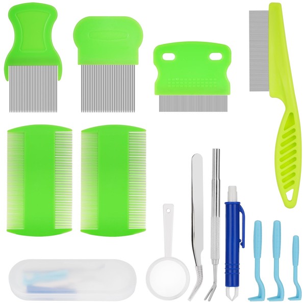 Woonyee 11pcs Tick Remover Tool Kit for Cat & Dog