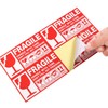 Luggage Tag Seals, Handling Caution Stickers, 5.1 x 2.8 inches