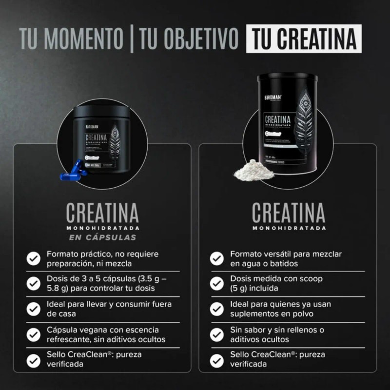 Birdman Creatina Monohidratada Vegana 250 Cápsulas Servs