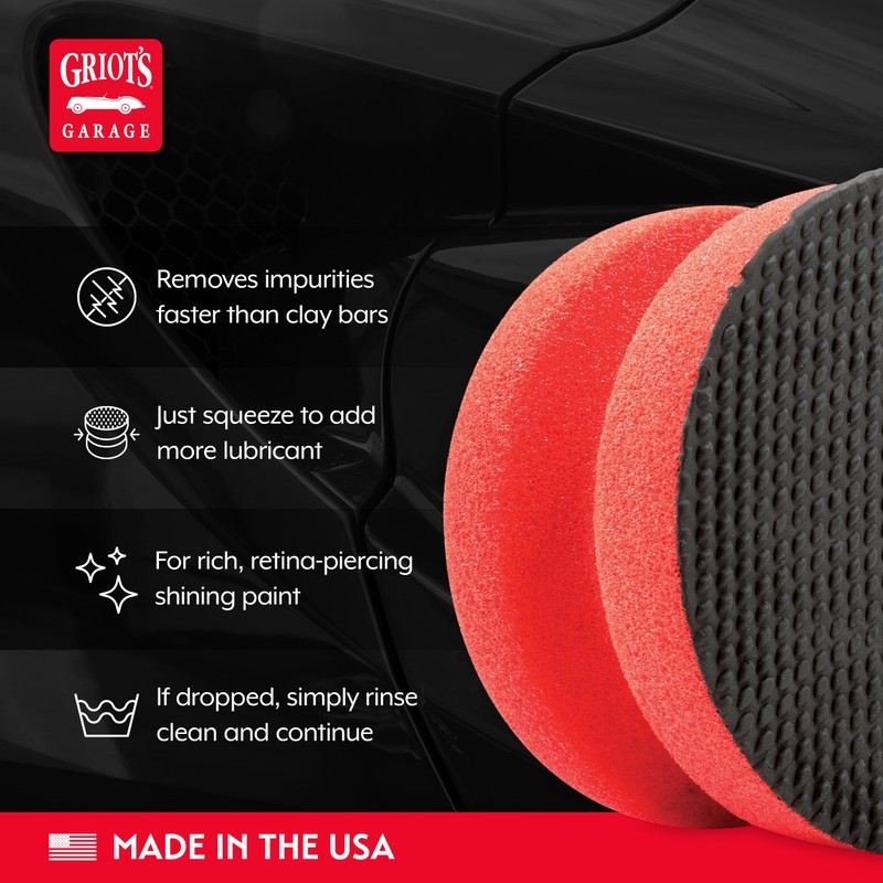 Griot's Garage Brilliant Finish Synthetic Clay for Car Detailing, Creates