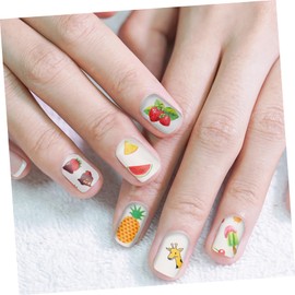 FUNOMOCYA 10sheets Vintage Stickers for DIY Scrapbooking Nail Art and Journal Decor Colorful Summer Fruit Designs for Personalizing Laptops Luggage