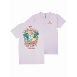 Simply Southern Even The Wind & The Wave Obey Him - Beach - Adult T-Shirt (US, Alpha, Medium, Regular, Regular, Lilac)