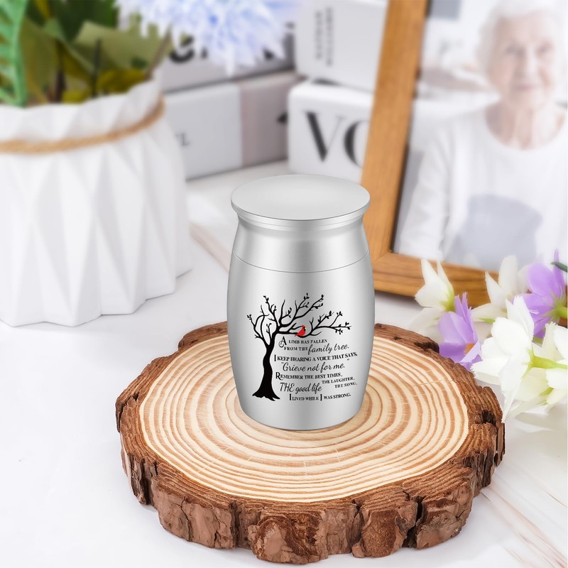 SOITIS Urns for Human Ashes 2.76 Inches Aluminum Small Urns