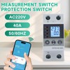 40A WiFi Switch with Surge Protection Overcurrent Smart Meter Switch