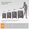 Explore Land Travel Luggage Cover Washable Suitcase Protector - Fits