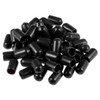sourcing map Pack of 50 Rubber End Caps Vinyl Round