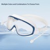 seasprint Swim Goggles, Wide View Clear View Swimming Goggles for