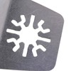 Silber 52mm Breite Edelstahl Oszillierwerkzeug Universal Flexible Scraper Blade Multi-Tool-Set