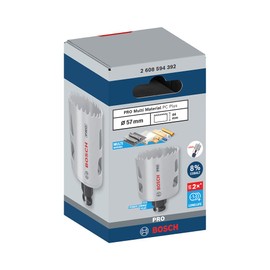 Bosch 1 x Pro Multi Material Power Change Plus Hole Saw (for Softwood, Drywall, Diameter 57 mm, Professional Accessory Rotary Drill/Drivers)