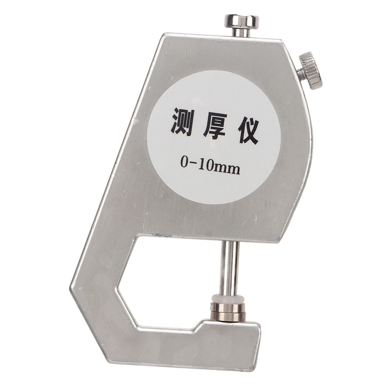 Flat Head Thickness Gauge 0 to 10mm Range Round Dial