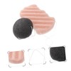 Outanaya 2pcs Konjac Body Sponge Bamboo Charcoal Face Body Scrubber
